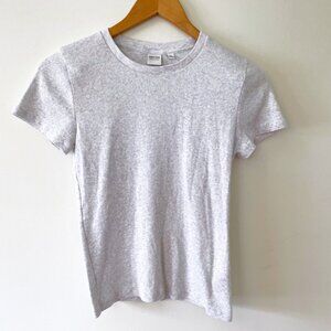 Aritzia Shrunken Crewneck Ribbed Tee, Size M